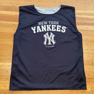 New York Yankees navy/white kids pinny